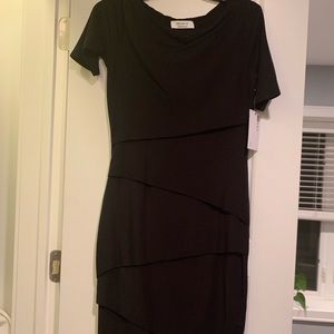 NWT Bailey 44 Black Midi Dress
